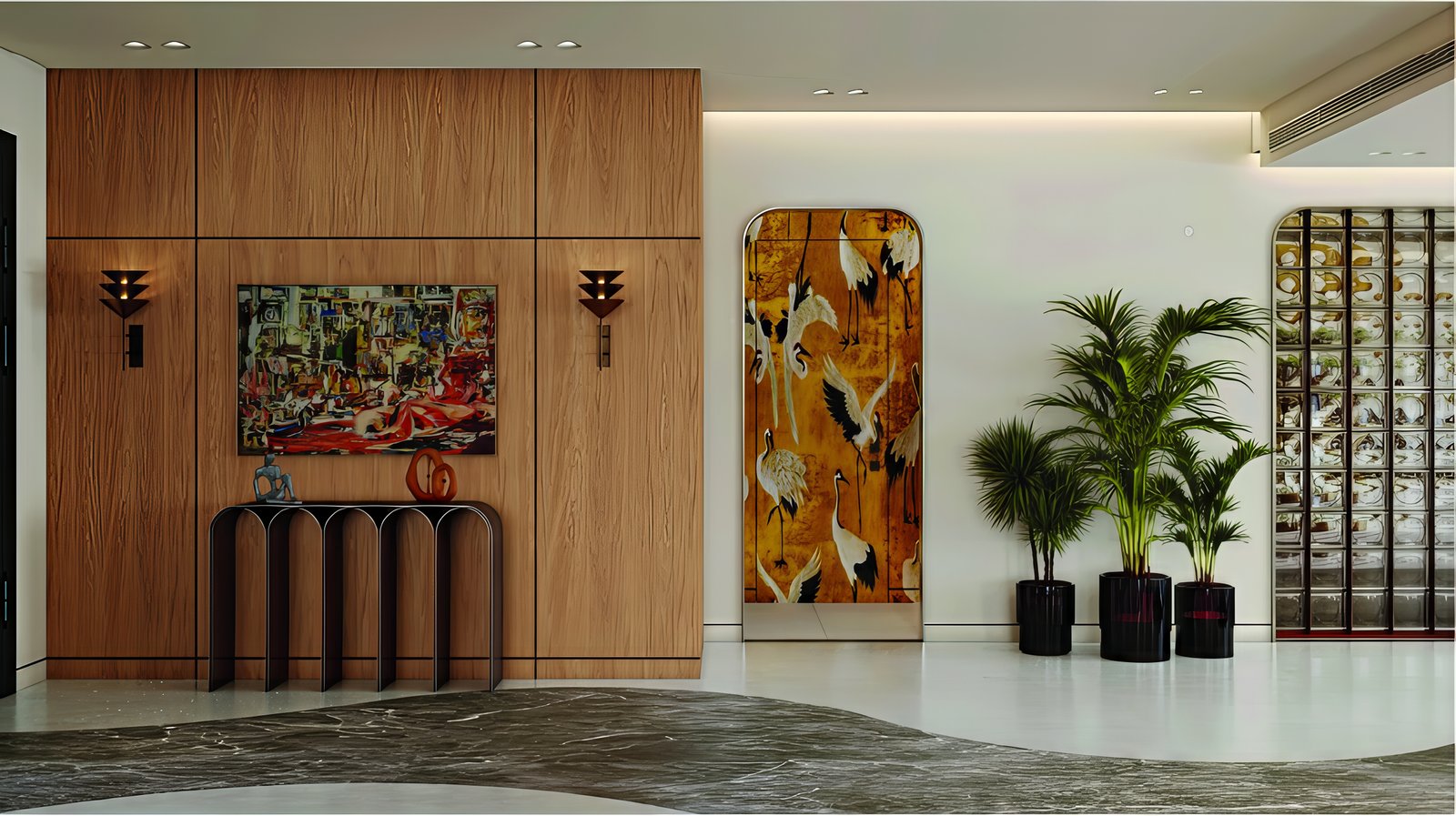 Adelier interior — living space with natural light and warm materials