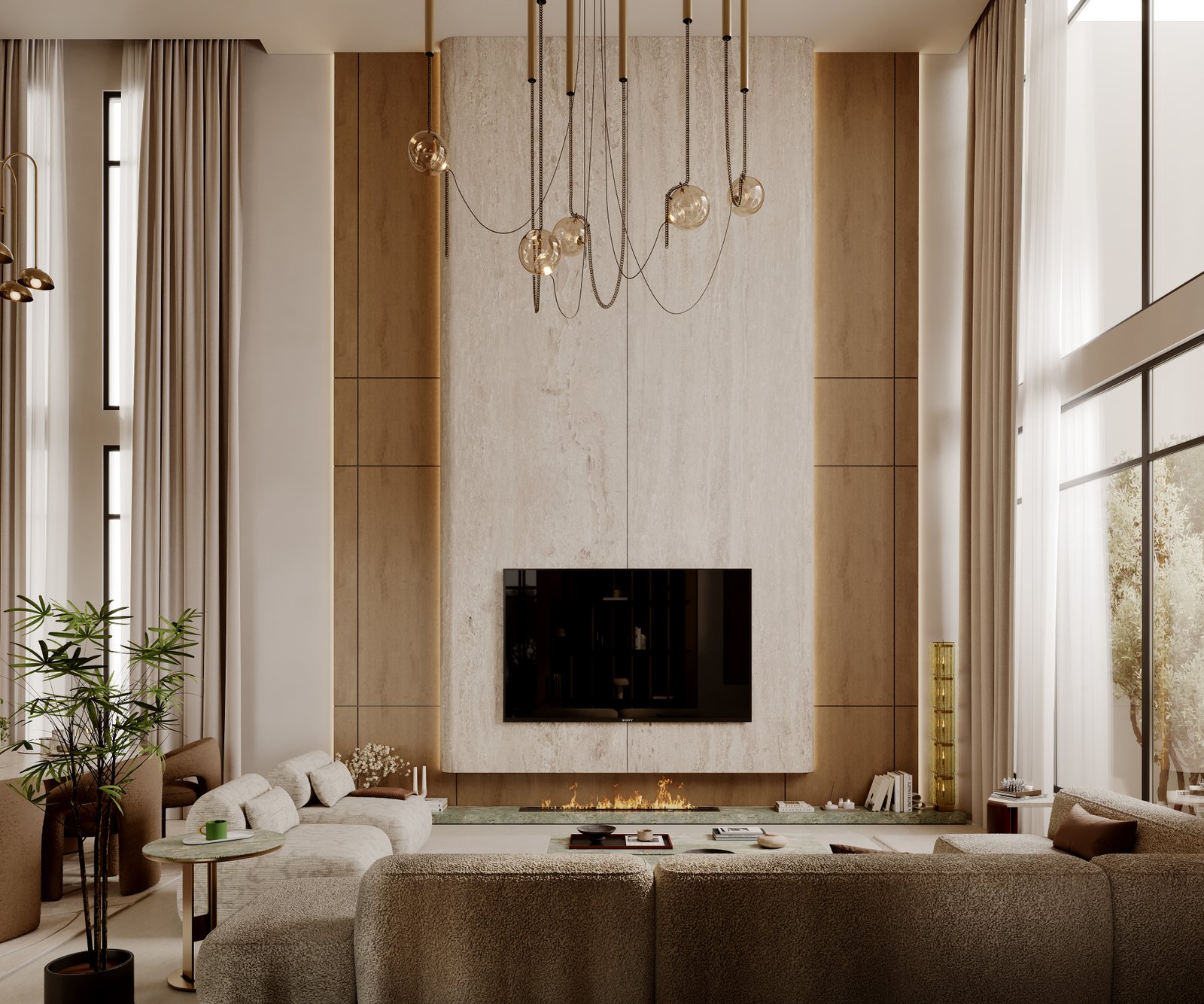Coastal Retreat living space